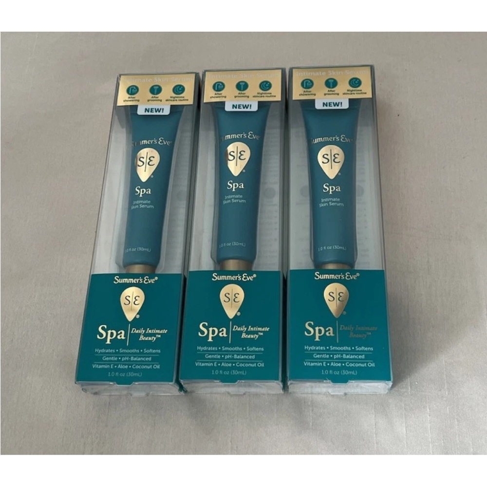 SE Spa Fragrance Free Daily Intimate Womens Post Shave Hydrating Skin Serum 3pk
